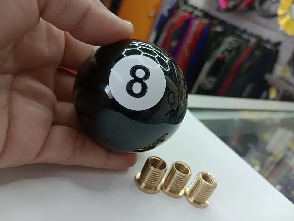 Pomo perilla de palanca de cambios bola 8 10