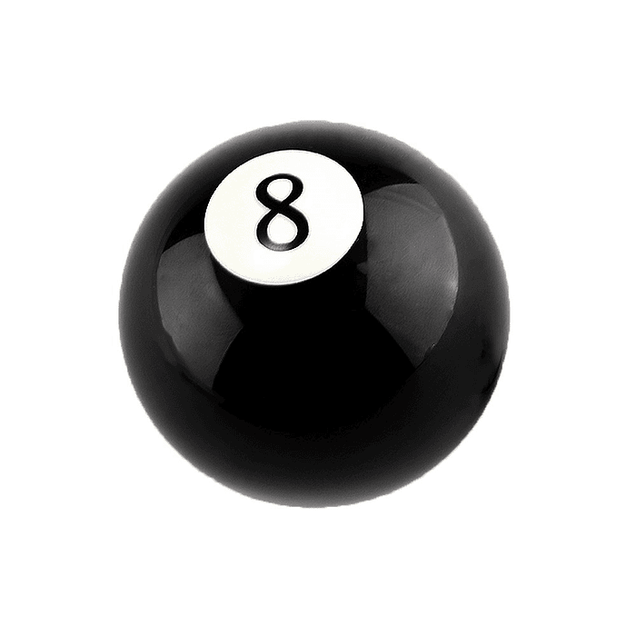 Pomo perilla de palanca de cambios bola 8 🎱  16