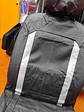 Fundas de asiento individual eco cuero negro franja plateada hilo de - thumbnail 4