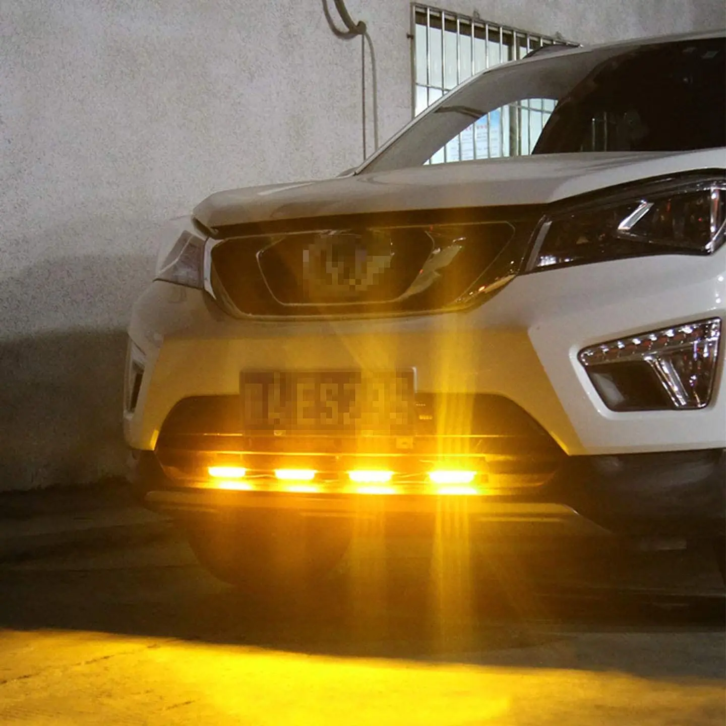 Kit de 4 luces para rejilla estrobo LED 12V amarillo ámbar 4