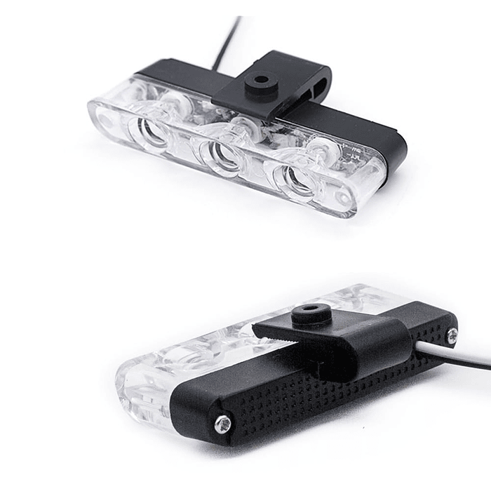 🔥 Oferta especial 🔥 Kit de 4 luces para rejilla de autos estrobo LED 12V amarillo ámbar impermeable 6