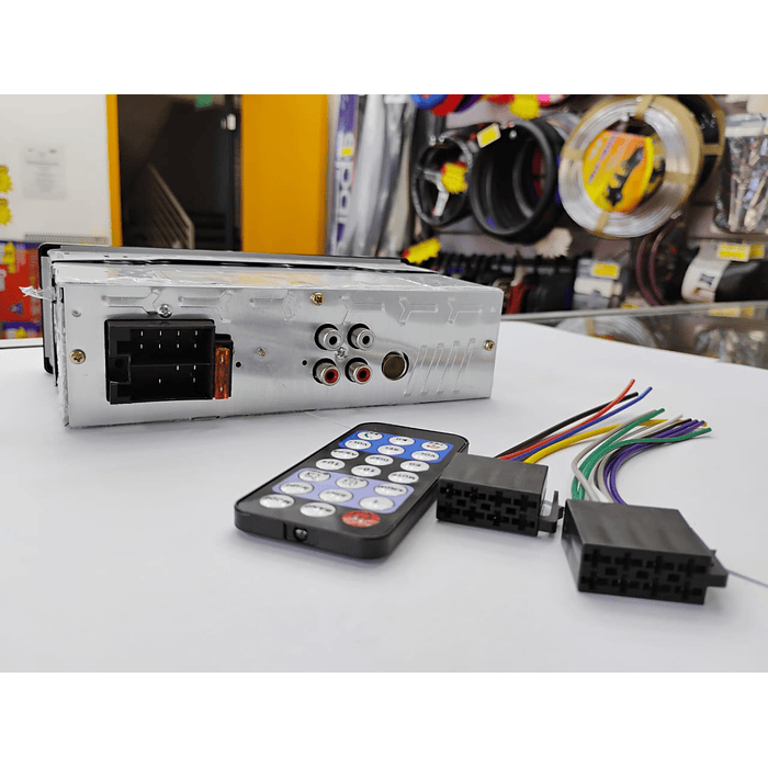 🔥 OFERTA DE LIQUIDACION 🔥   Radio reproductor 1 Din con Bluetooth, llamadas Bluetooth, MP3, USB, SD para autos 12v radio am/fm salidas 4x50w 18.8cmx5.8cm modelo 2216  2