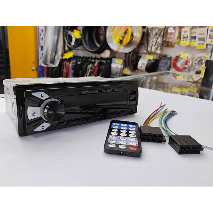 🔥 OFERTA DE LIQUIDACION 🔥   Radio reproductor 1 Din con Bluetooth, llamadas Bluetooth, MP3, USB, SD para autos 12v radio am/fm salidas 4x50w 18.8cmx5.8cm modelo 2216  3