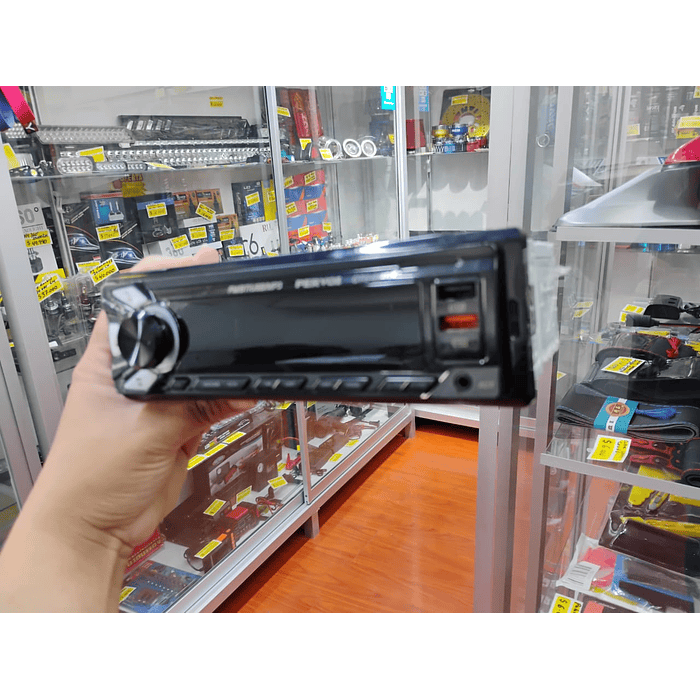 🔥 OFERTA DE LIQUIDACION 🔥   Radio reproductor 1 Din con Bluetooth, llamadas Bluetooth, MP3, USB, SD para autos 12v radio am/fm salidas 4x50w 18.8cmx5.8cm modelo 2216  4