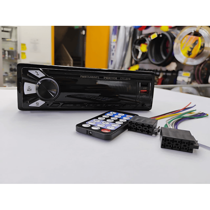 🔥 OFERTA DE LIQUIDACION 🔥   Radio reproductor 1 Din con Bluetooth, llamadas Bluetooth, MP3, USB, SD para autos 12v radio am/fm salidas 4x50w 18.8cmx5.8cm modelo 2216  5