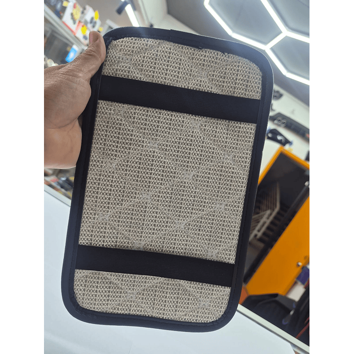 💥Oferta especial💥 Funda para apoyabrazos auto eco cuero universal hilo blanco 🚗 12