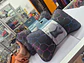 X2 Almohadas apoya cabeza linea de colores ecocuero negro universal - Miniatura 7