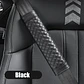 Liquidación x2 cubre cinturón de seguridad negro diseño hilo negro - thumbnail 14