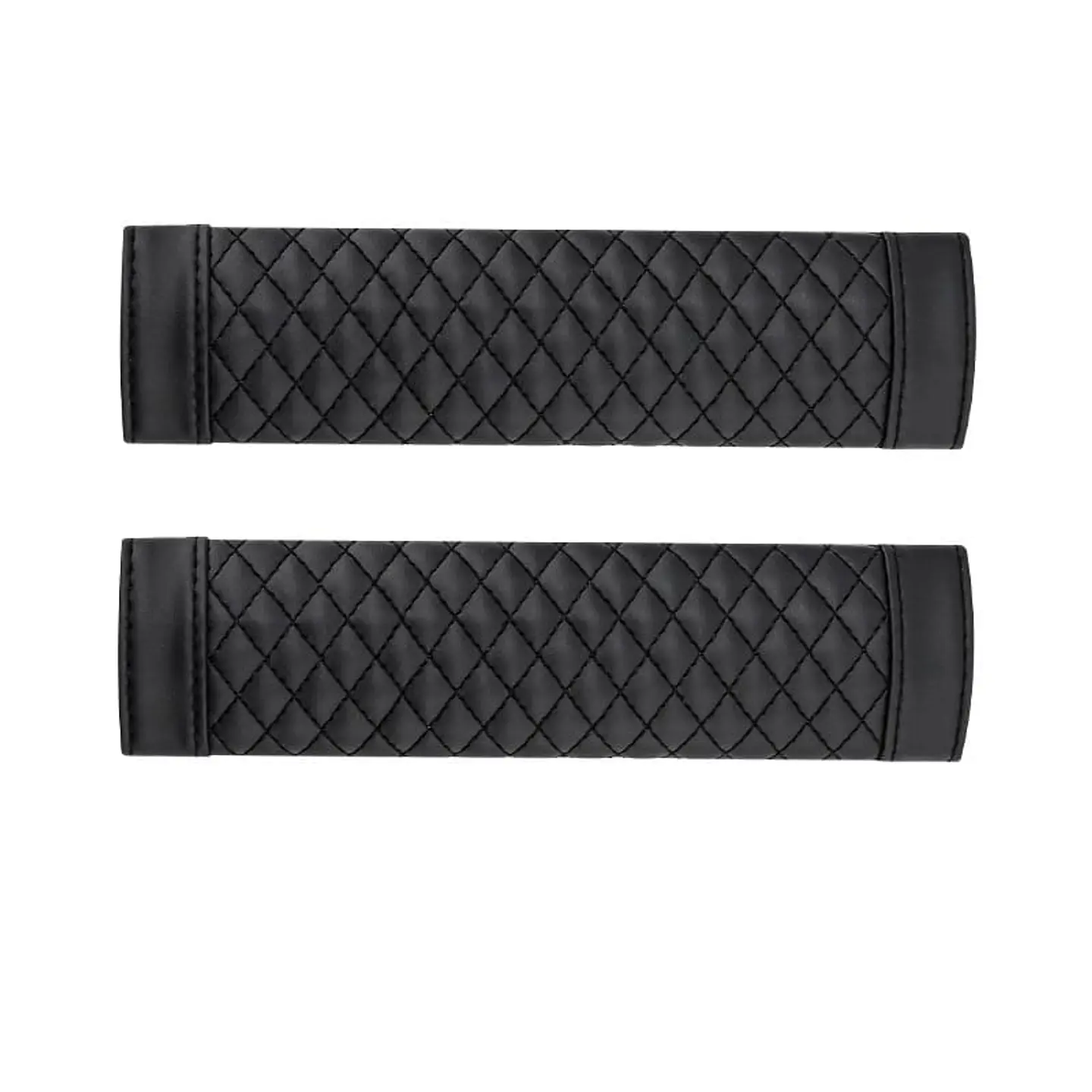 Liquidación x2 cubre cinturón de seguridad negro diseño hilo negro 15