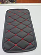 Funda para apoyabrazos auto eco cuero universal hilo rojo - Miniatura 5