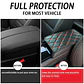 Funda para apoyabrazos auto eco cuero universal hilo rojo - Miniatura 6