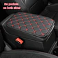 Funda para apoyabrazos auto eco cuero universal hilo rojo - Miniatura 13