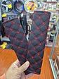 Liquidación x2 cubre cinturón de seguridad negro diseño hilo rojo - thumbnail 9