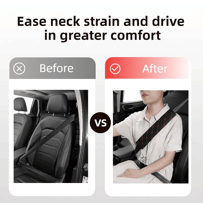 🔥 *¡LIQUIDACIÓN IMPERDIBLE!* 🔥   * X2 CUBRE CINTURÓN DE SEGURIDAD NEGRO DISEÑO HILO ROJO * 🚗💎 12