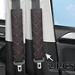 Liquidación x2 cubre cinturón de seguridad negro diseño hilo rojo - thumbnail 14