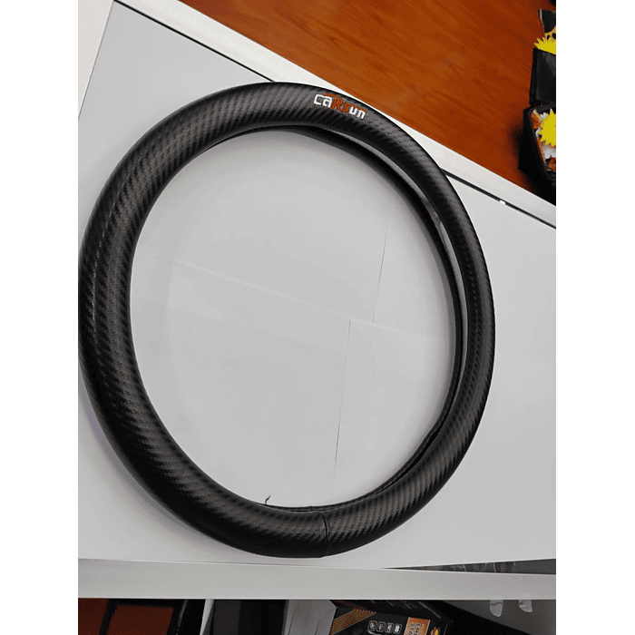 ¡Gran oferta! 🚗💨   *Forro Cubre Volante carsun* de *Goma Negro diseño carbono* - *Anti-resbalante* y de *alta calidad.  3