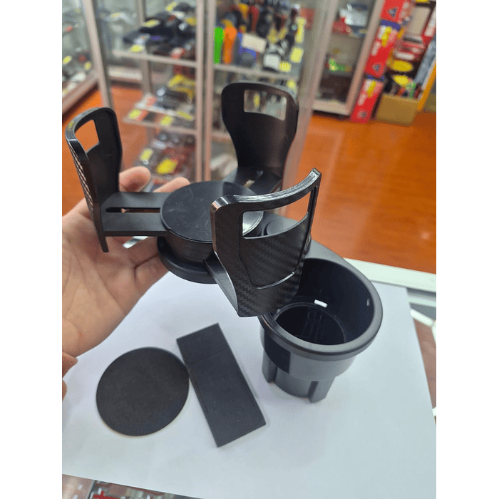 💥 Oferta liquidacion💥 Portavasos Doble Auto Giratorio ajustable 2 en 1 base expansible  1