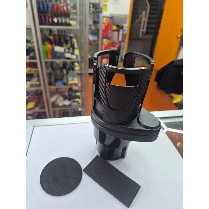 💥 Oferta liquidacion💥 Portavasos Doble Auto Giratorio ajustable 2 en 1 base expansible  6