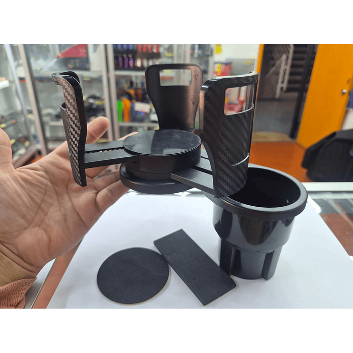 💥 Oferta liquidacion💥 Portavasos Doble Auto Giratorio ajustable 2 en 1 base expansible  13