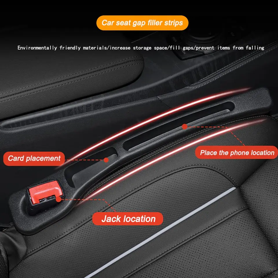 X2 protector relleno de espacio entre asiento de autos 4