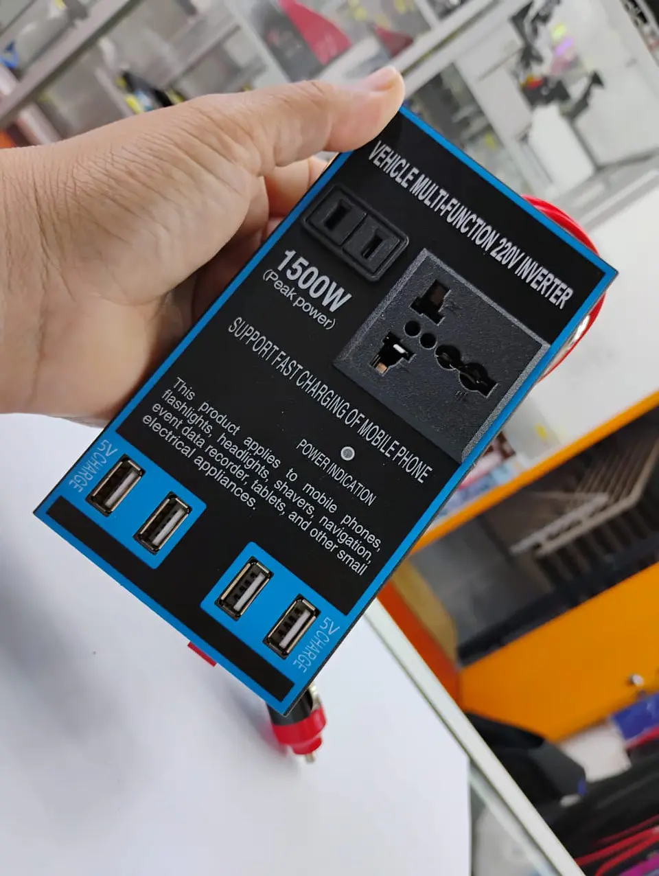 Inversor 1500W 12/24V a 110/220V con USB carga rápida 5