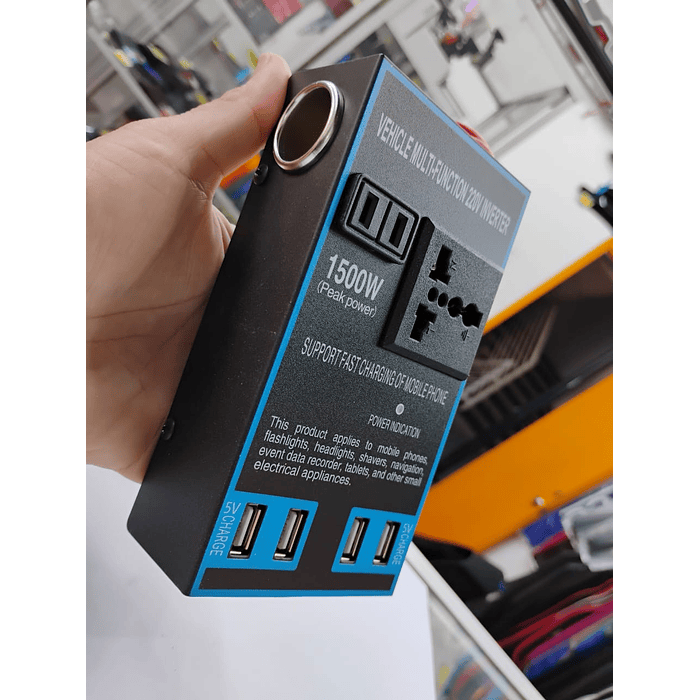 🔥 Oferta especial🔥 Inversor 1500W 12/24V a 110/220V con USB carga rápida 1