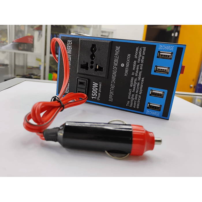 🔥 Oferta especial🔥 Inversor 1500W 12/24V a 110/220V con USB carga rápida 13