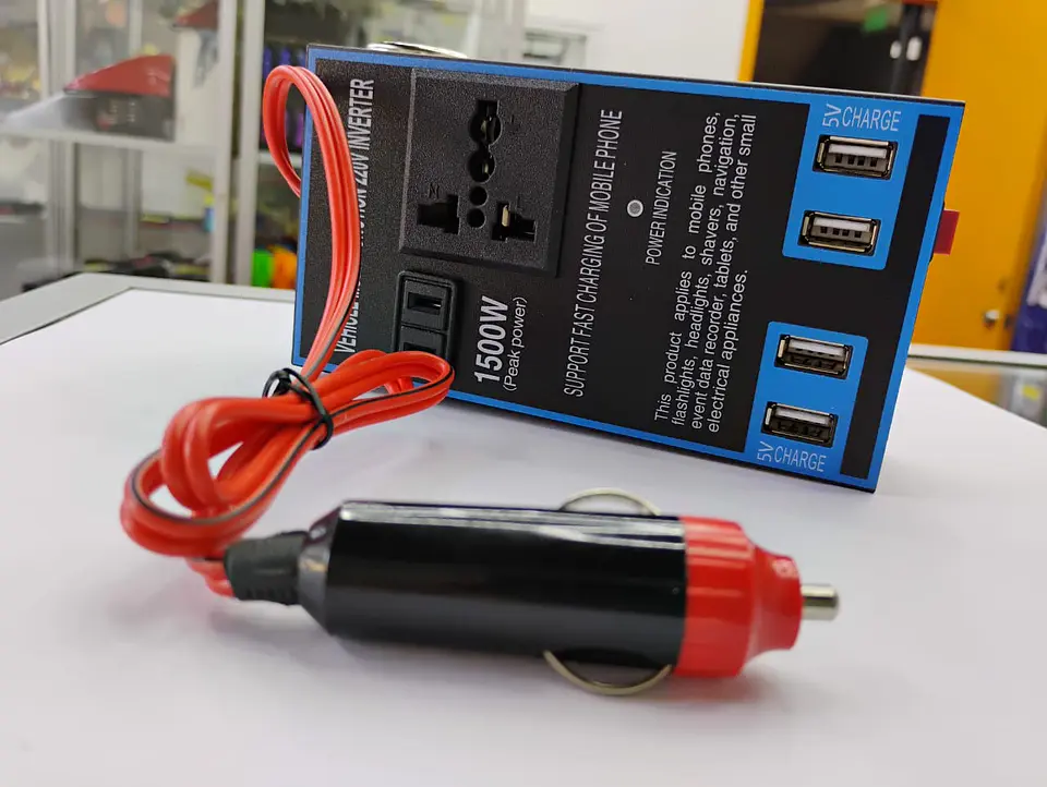 Inversor 1500W 12/24V a 110/220V con USB carga rápida 13