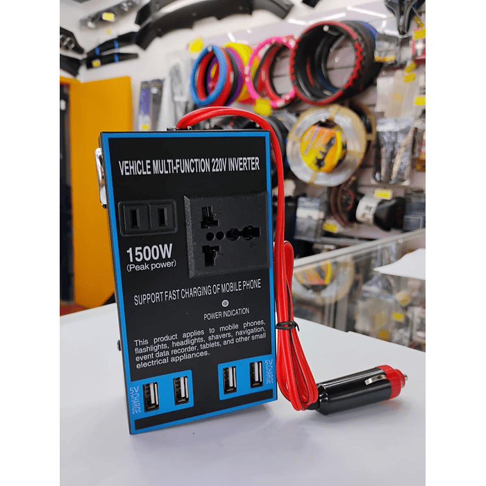 🔥 Oferta especial🔥 Inversor 1500W 12/24V a 110/220V con USB carga rápida 15