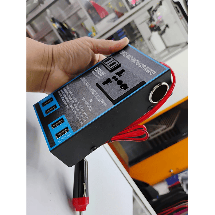 🔥 Oferta especial🔥 Inversor 1500W 12/24V a 110/220V con USB carga rápida 18