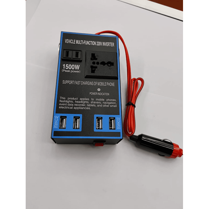 🔥 Oferta especial🔥 Inversor 1500W 12/24V a 110/220V con USB carga rápida 19