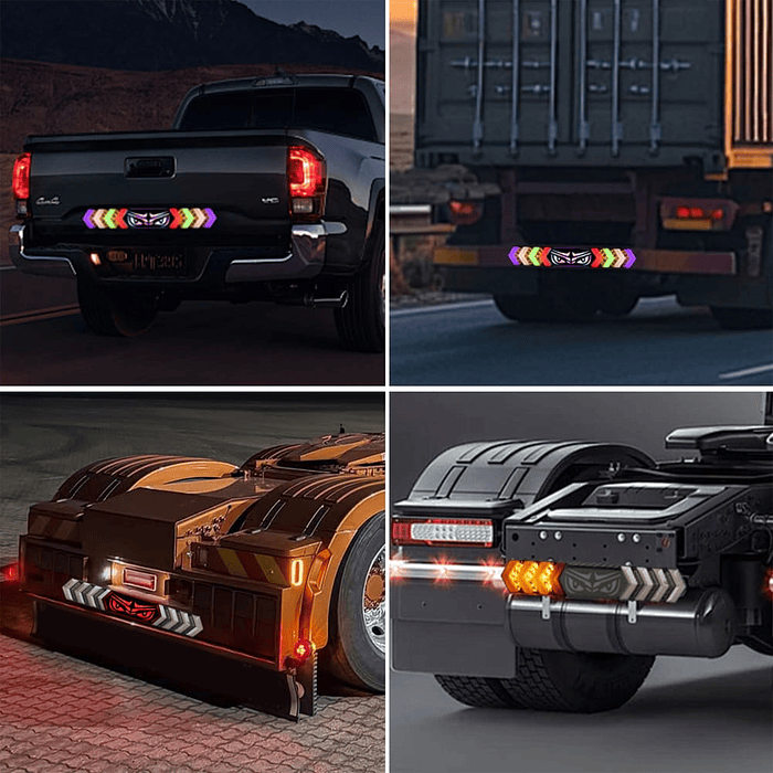 💥Oferta liquidacion💥  Luz  trasera LED para camión 12/24V RGB freno giro 59cm ojos LED 2