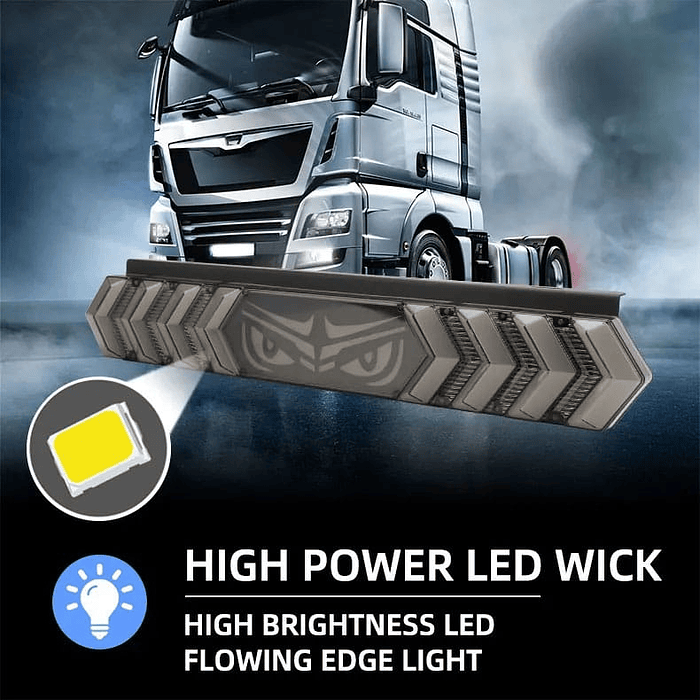 💥Oferta liquidacion💥  Luz  trasera LED para camión 12/24V RGB freno giro 59cm ojos LED 17