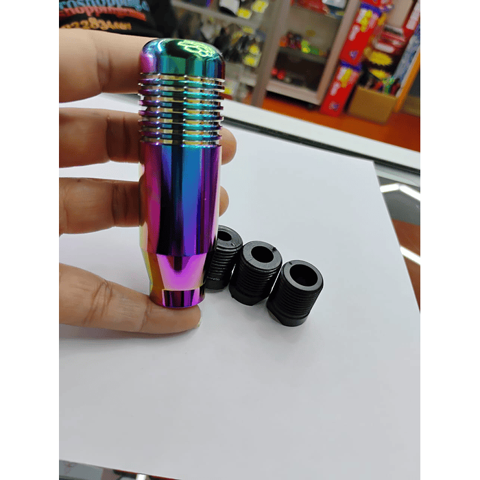 🌟Oferta especial 🌟  Pomo Perilla de cambio universal metalico 8.5cm tornasol 1