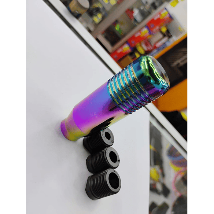 🌟Oferta especial 🌟  Pomo Perilla de cambio universal metalico 8.5cm tornasol 9