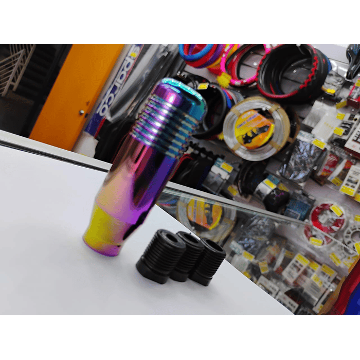 🌟Oferta especial 🌟  Pomo Perilla de cambio universal metalico 8.5cm tornasol 10