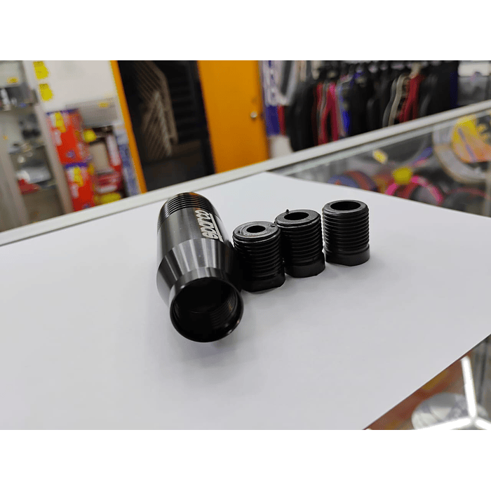 🌟Oferta especial 🌟  Pomo Perilla de cambio universal metalico 8.5cm Sparco negro 9