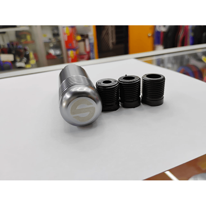 🌟Oferta especial 🌟  Pomo Perilla de cambio universal metalico 8.5cm Sparco gris grafito 5