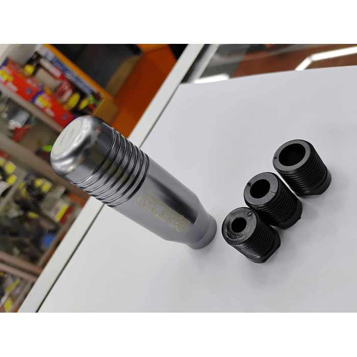 🌟Oferta especial 🌟  Pomo Perilla de cambio universal metalico 8.5cm Sparco gris grafito 14