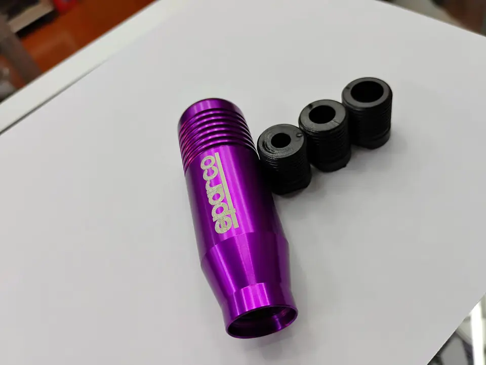 Pomo Perilla de cambio universal metalico 8.5cm Sparco Morado/purpura 1