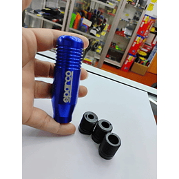 🌟Oferta especial 🌟  Pomo Perilla de cambio universal metalico 8.5cm Sparco azul 