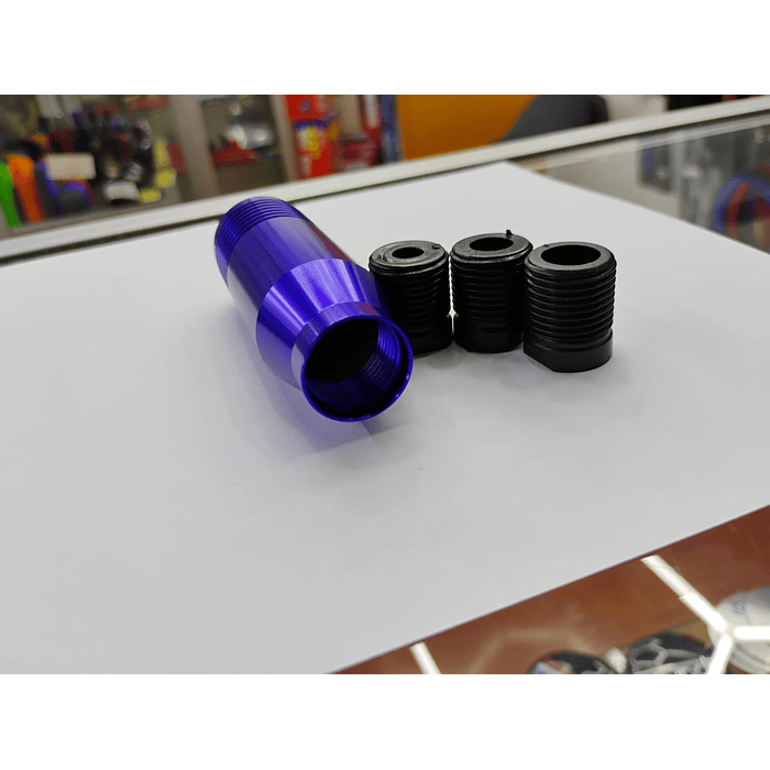 🌟Oferta especial 🌟  Pomo Perilla de cambio universal metalico 8.5cm Sparco azul  9