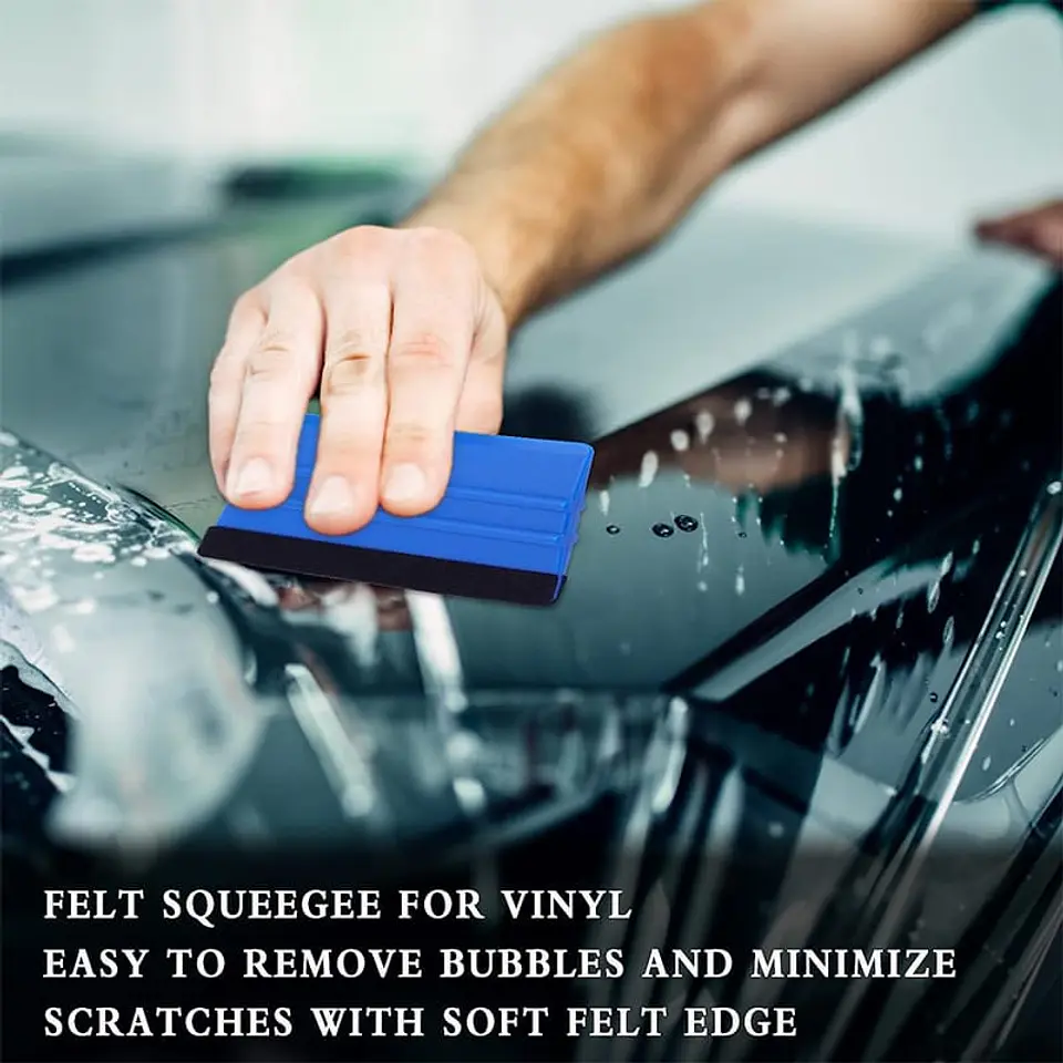 X1 Espátula squeegee con fieltro para vinilo y polarizado y wrap 9