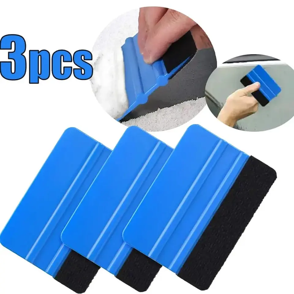 X3 Espátula squeegee con fieltro para vinilo y polarizado y wrap 7