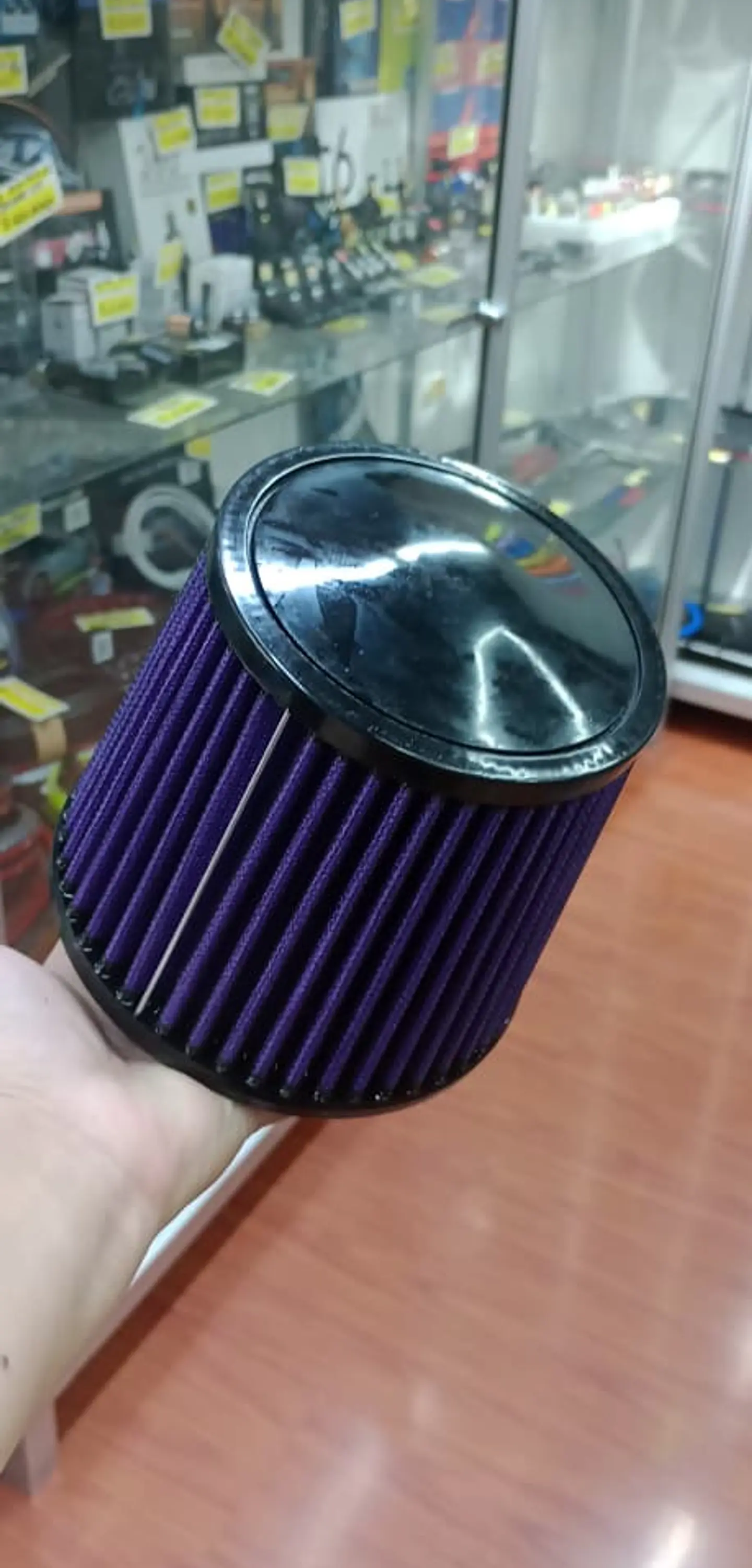 Filtro de aire de inducción cónico universal Morado 2