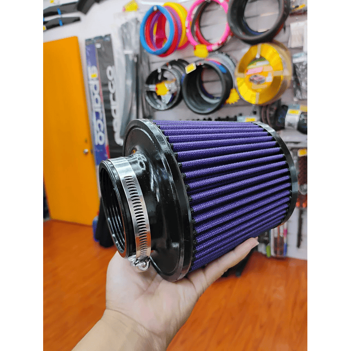 *Filtro de aire de inducción cónico universal Morado* 8