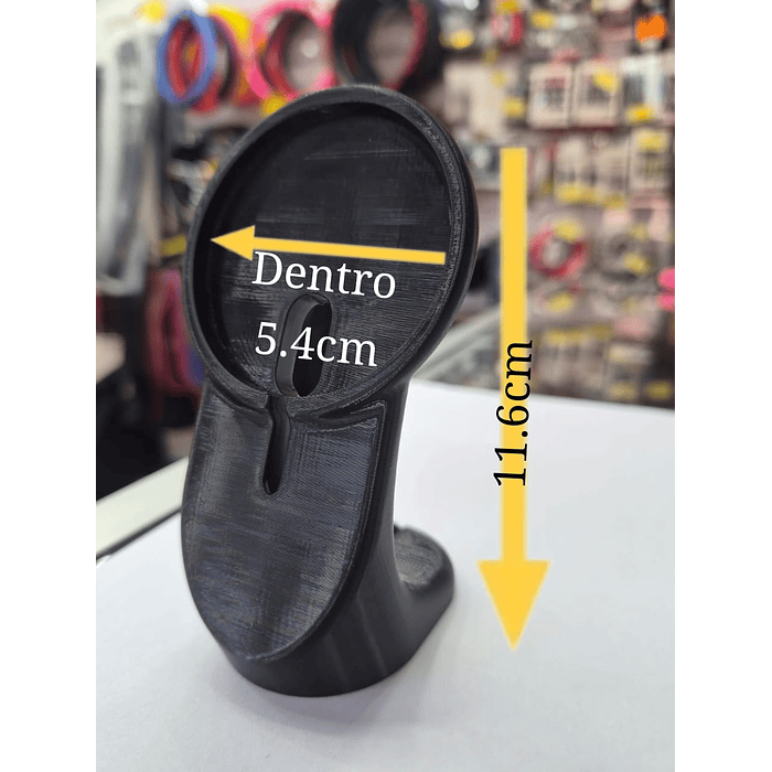 Base soporte celular para cargador inalámbrico práctico y firme medidas 11.6cm x 5.4cm 2