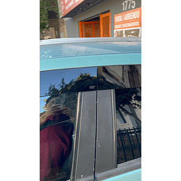 Bota Aguas de Acrílico 2mm plano Negro Brillante a Medida para Chervrolet Spark GT 2010 a 2016