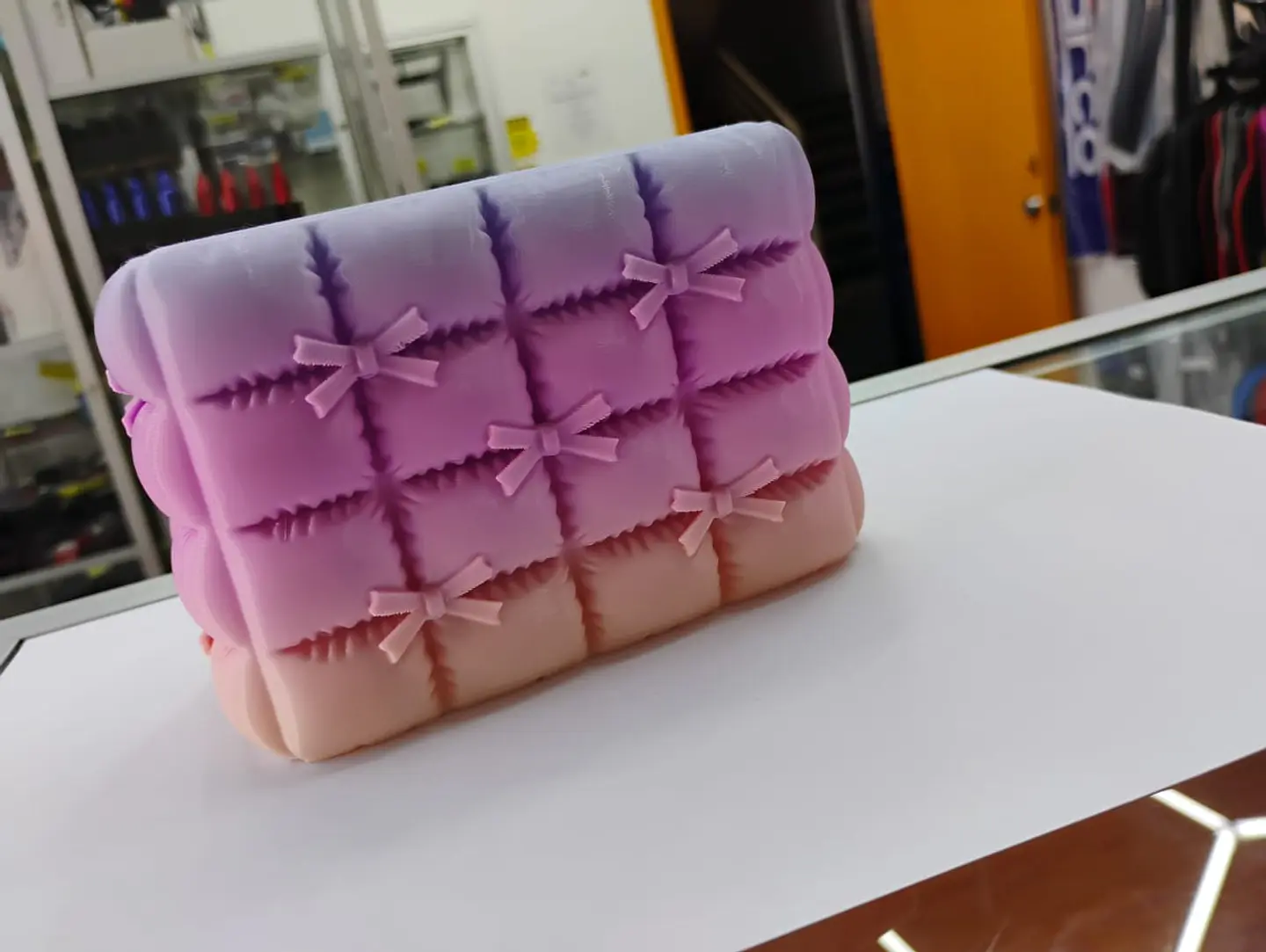 Organizador de Brochas Maquillaje Coquette Acolchado medidas 4