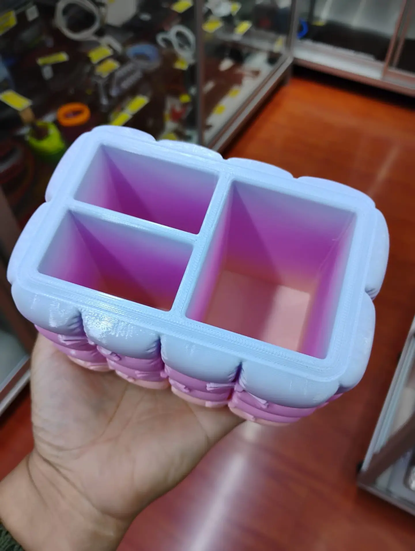 Organizador de Brochas Maquillaje Coquette Acolchado medidas 6